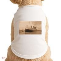 Titanic Original Photo Sepia 1912 Doggie Tank thumb 0