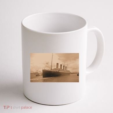 Titanic Original Photo Sepia 1912 Coffee Mug back