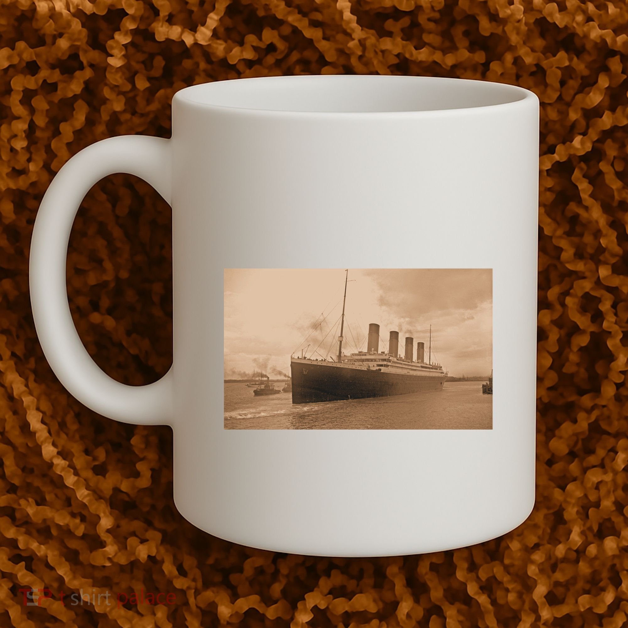 Titanic Original Photo Sepia 1912 Coffee Mug