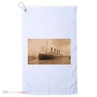 Titanic Original Photo Sepia 1912 Golf Towel thumb 0