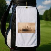 Titanic Original Photo Sepia 1912 Golf Towel thumb 2