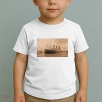 Titanic Original Photo Sepia 1912 Toddler T-Shirt thumb 2