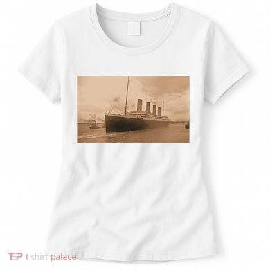 Titanic Original Photo Sepia 1912 Women's T-Shirt