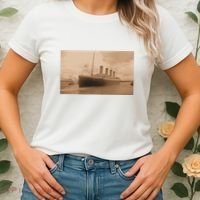 Titanic Original Photo Sepia 1912 Women's T-Shirt thumb 2
