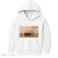 Titanic Original Photo Sepia 1912 Kids Hoodie thumb 0