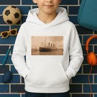 Titanic Original Photo Sepia 1912 Kids Hoodie thumb 2