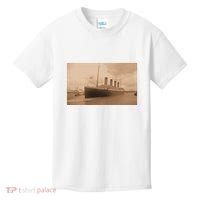 Titanic Original Photo Sepia 1912 Kids T-Shirt thumb 0