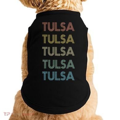 Tulsa Oklahoma Pride Vintage State Ok Retro 70s Doggie Tank