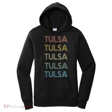 Tulsa Oklahoma Pride Vintage State Ok Retro 70s Women's Hoodie
