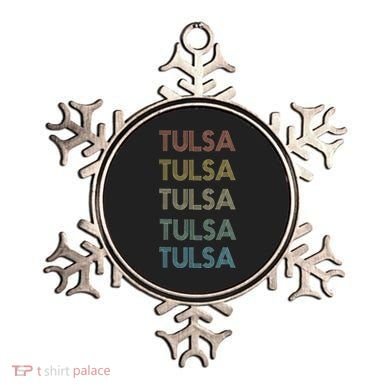 Tulsa Oklahoma Pride Vintage State Ok Retro 70s Ornament