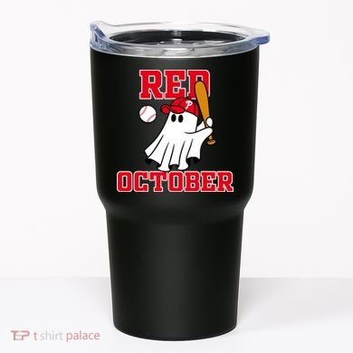 Take October Red October Philadelphia Ghost Baseball Halloween Tumbler
