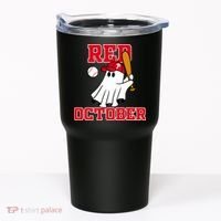 Take October Red October Philadelphia Ghost Baseball Halloween Tumbler thumb 0