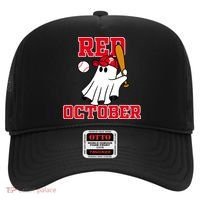 Take October Red October Philadelphia Ghost Baseball Halloween Hat thumb 0