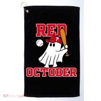 Take October Red October Philadelphia Ghost Baseball Halloween Golf Towel thumb 0