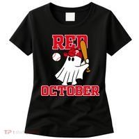 Take October Red October Philadelphia Ghost Baseball Halloween Women's T-Shirt thumb 0