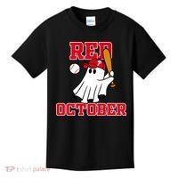 Take October Red October Philadelphia Ghost Baseball Halloween Kids T-Shirt thumb 0