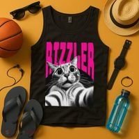 The Og Rizzmaxxer Rizz Funny Rizzler Cat Selfie Tank Top thumb 4