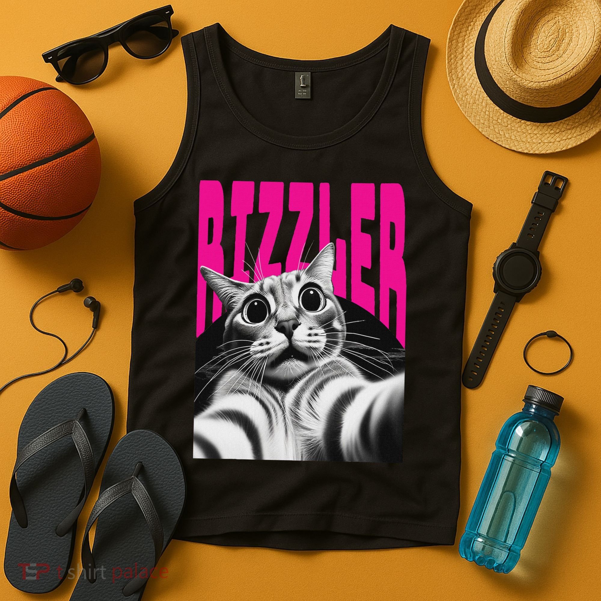 The Og Rizzmaxxer Rizz Funny Rizzler Cat Selfie Tank Top