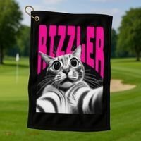 The Og Rizzmaxxer Rizz Funny Rizzler Cat Selfie Golf Towel thumb 1