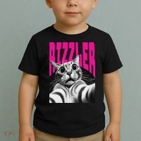 The Og Rizzmaxxer Rizz Funny Rizzler Cat Selfie Toddler T-Shirt thumb 2