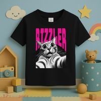The Og Rizzmaxxer Rizz Funny Rizzler Cat Selfie Toddler T-Shirt thumb 3
