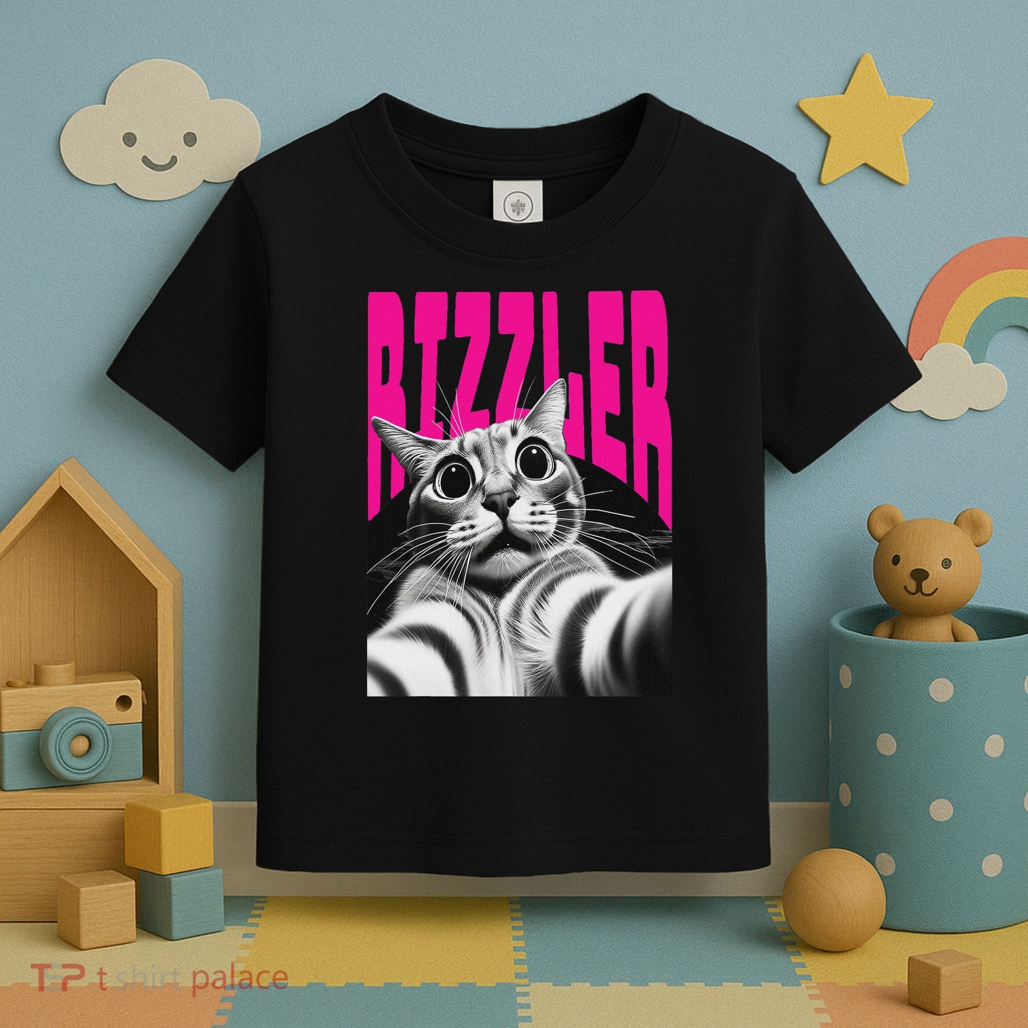 The Og Rizzmaxxer Rizz Funny Rizzler Cat Selfie Toddler T-Shirt