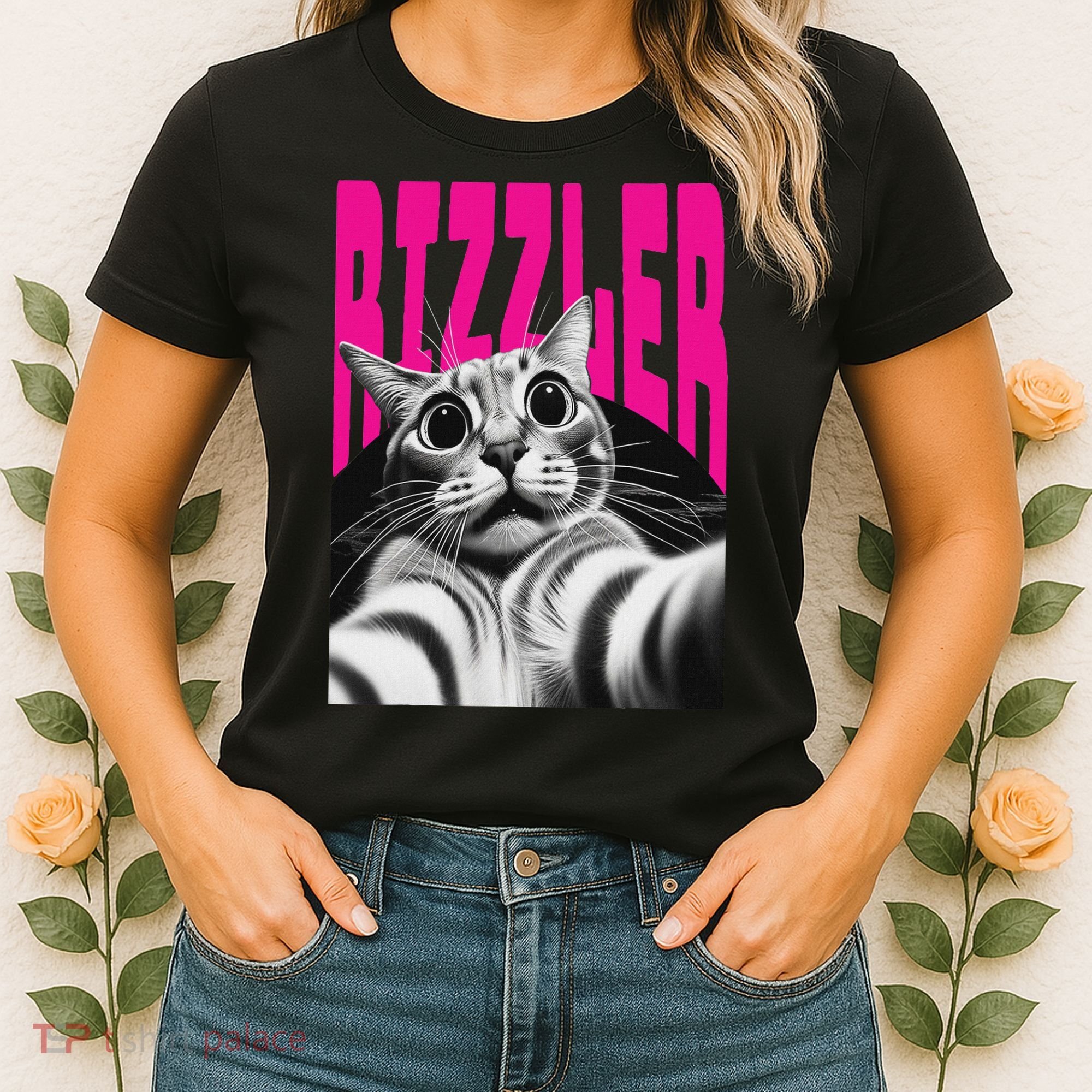 The Og Rizzmaxxer Rizz Funny Rizzler Cat Selfie Women's T-Shirt