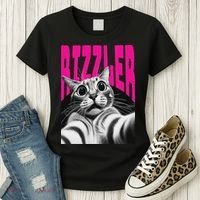 The Og Rizzmaxxer Rizz Funny Rizzler Cat Selfie Women's T-Shirt thumb 3