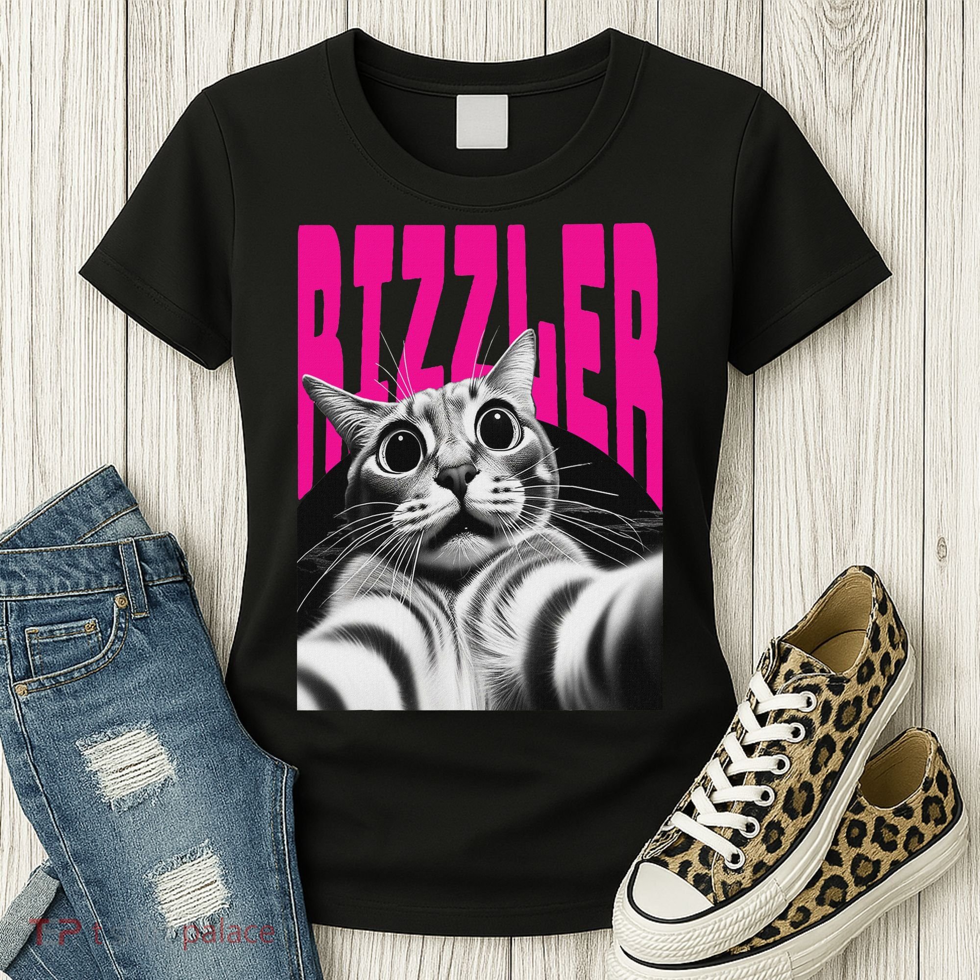 The Og Rizzmaxxer Rizz Funny Rizzler Cat Selfie Women's T-Shirt