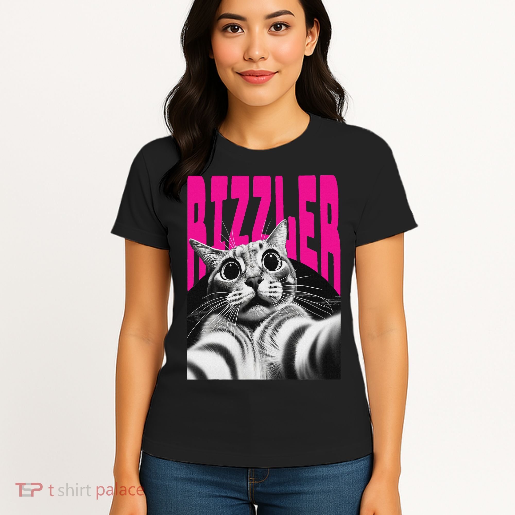 The Og Rizzmaxxer Rizz Funny Rizzler Cat Selfie Women's T-Shirt