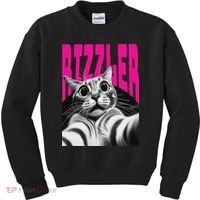 The Og Rizzmaxxer Rizz Funny Rizzler Cat Selfie Kids Sweatshirt thumb 0