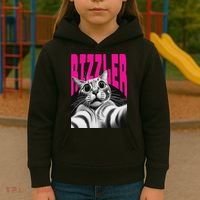 The Og Rizzmaxxer Rizz Funny Rizzler Cat Selfie Kids Hoodie thumb 3