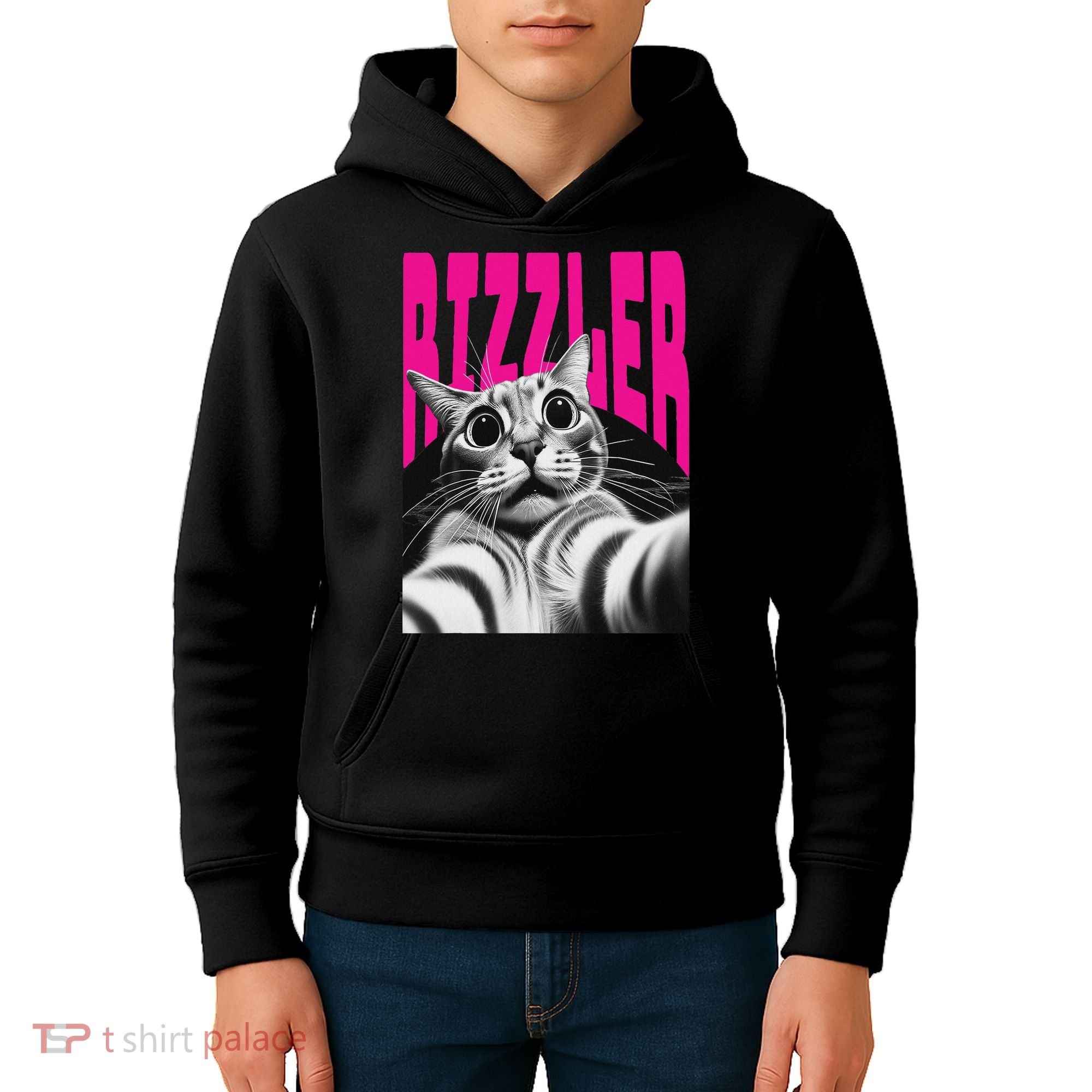 The Og Rizzmaxxer Rizz Funny Rizzler Cat Selfie Kids Hoodie