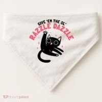 The Ol' Razzle Dazzle Cat USA-Made Doggie Bandana thumb 0
