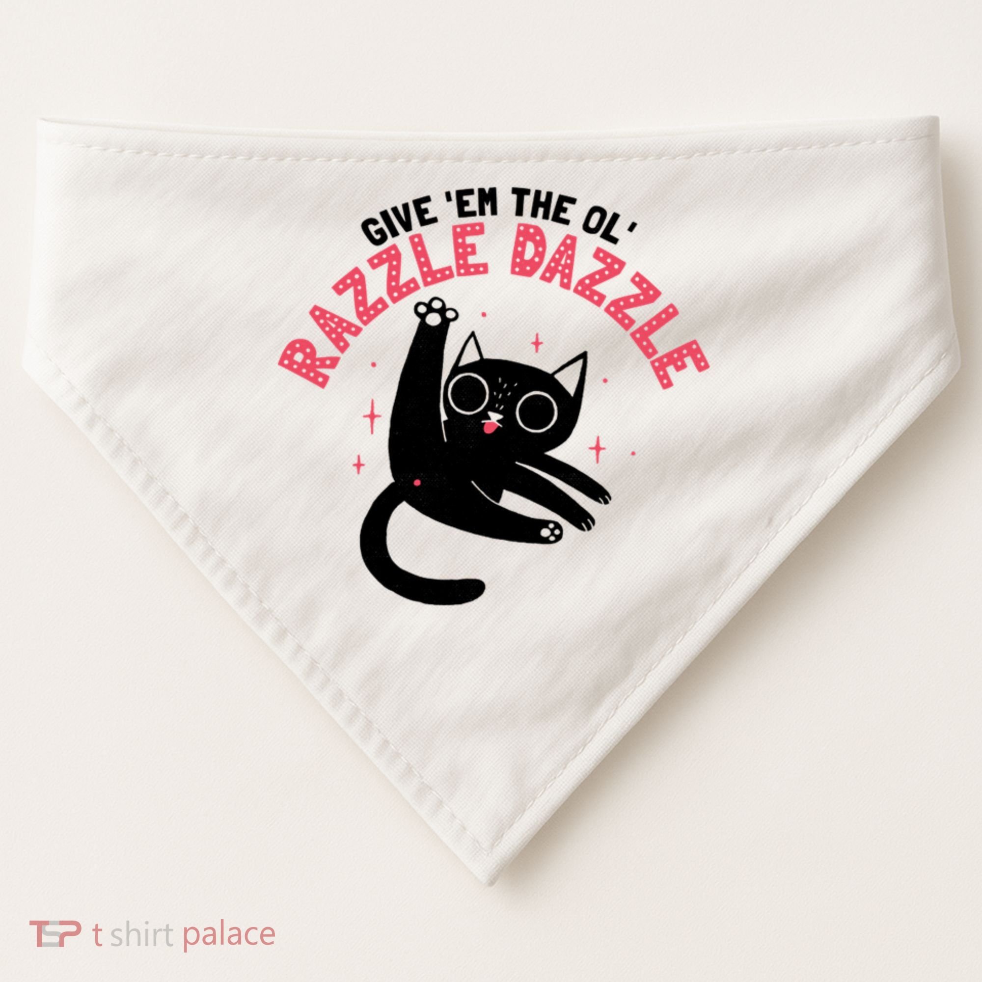 The Ol' Razzle Dazzle Cat USA-Made Doggie Bandana
