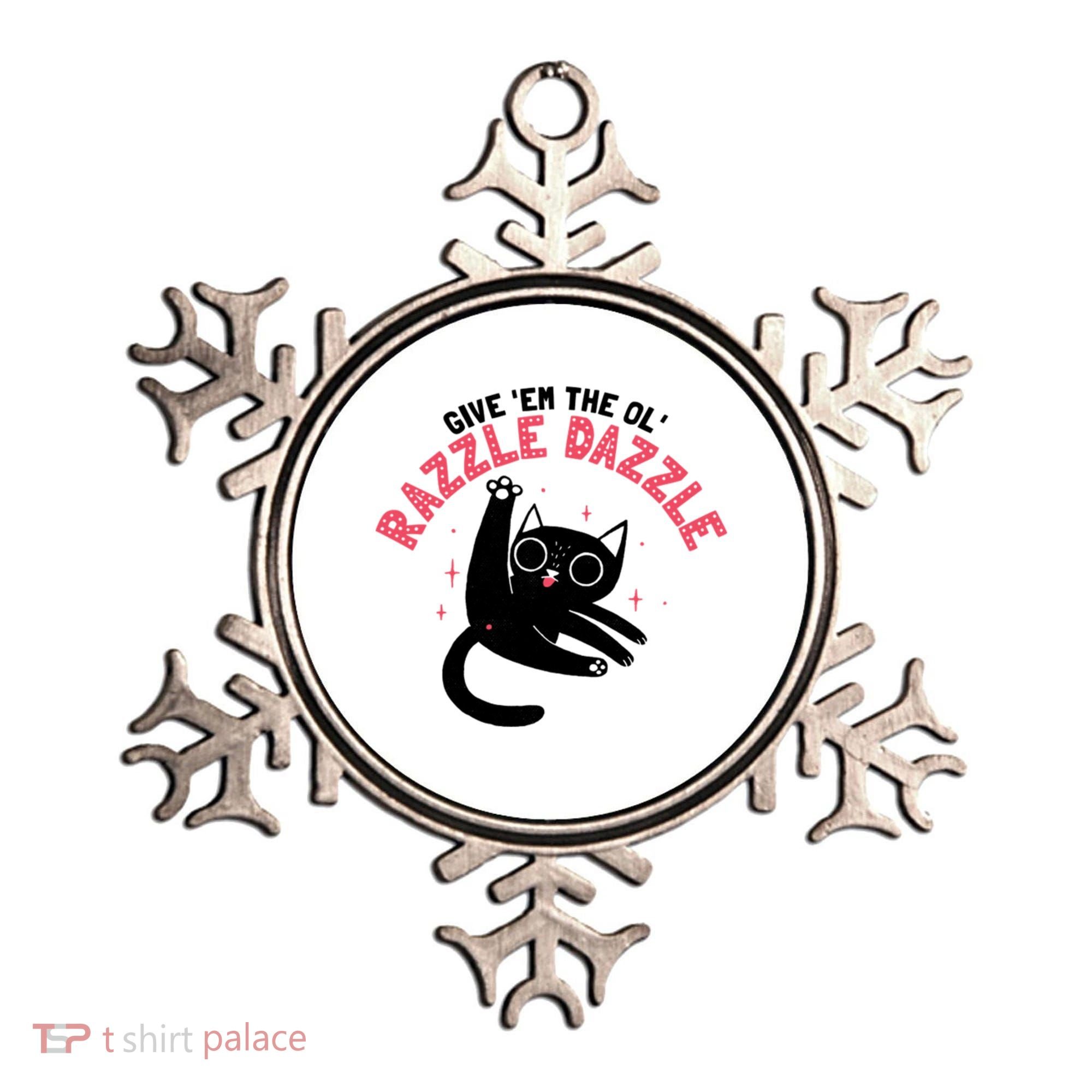 The Ol' Razzle Dazzle Cat Ornament