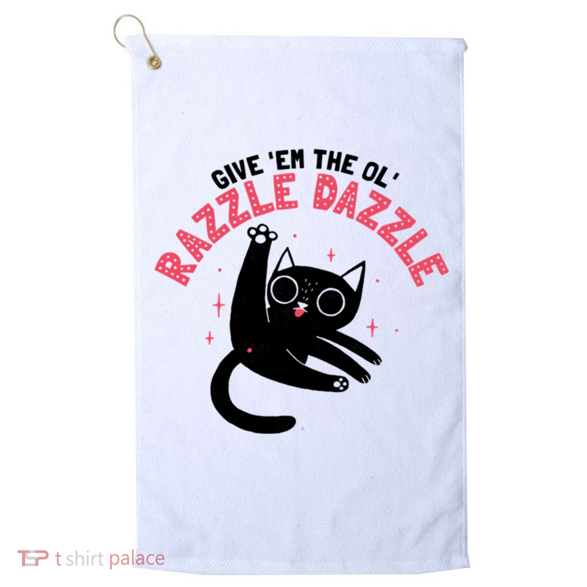 The Ol' Razzle Dazzle Cat Golf Towel