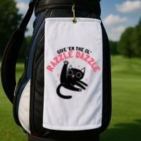 The Ol' Razzle Dazzle Cat Golf Towel thumb 2