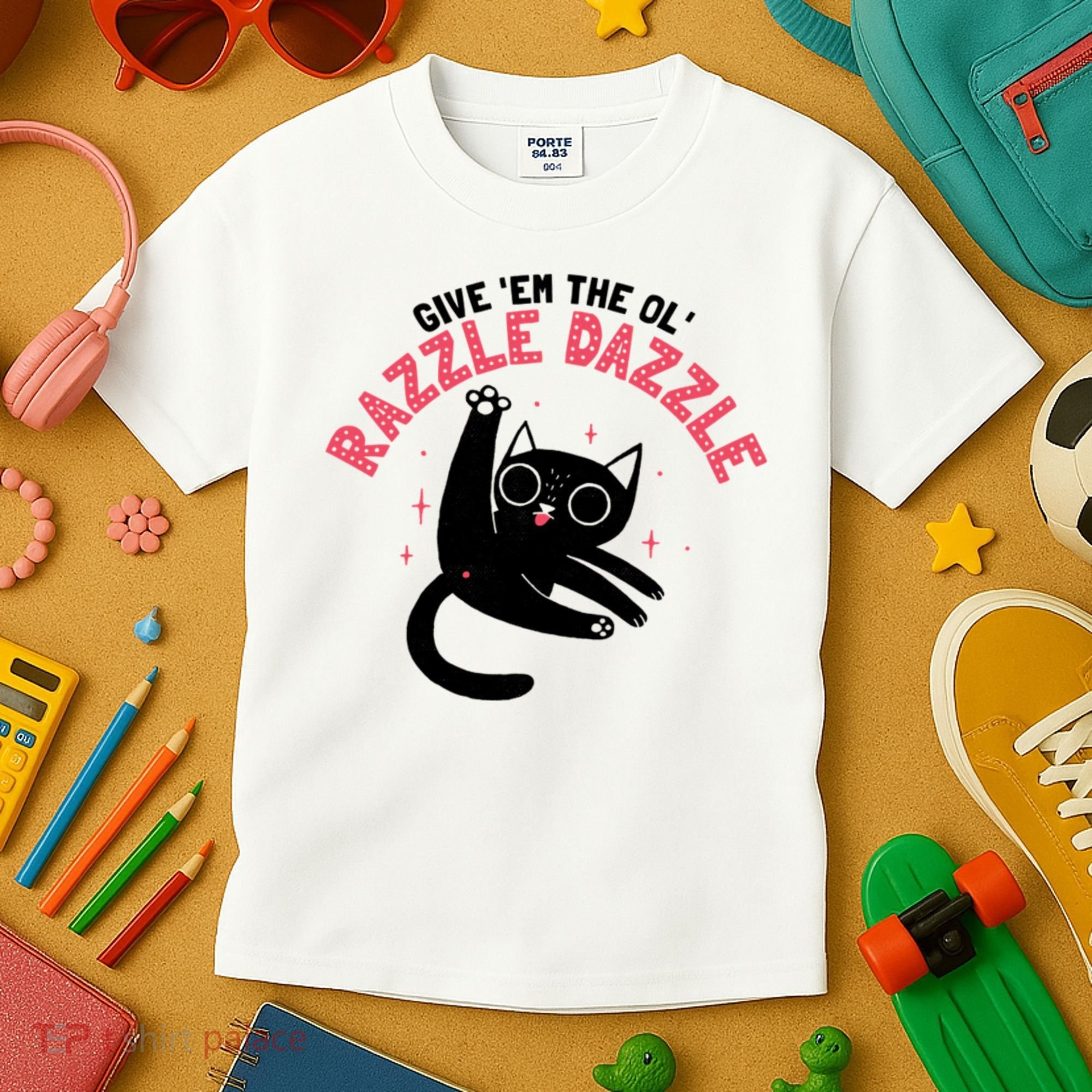 The Ol' Razzle Dazzle Cat Kids T-Shirt