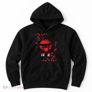 Torii Arch Sunset Maple Leaves Red Sun Hoodie