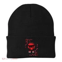 Torii Arch Sunset Maple Leaves Red Sun Beanie thumb 0