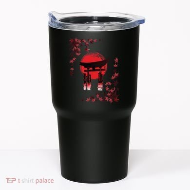 Torii Arch Sunset Maple Leaves Red Sun Tumbler