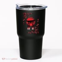 Torii Arch Sunset Maple Leaves Red Sun Tumbler thumb 0
