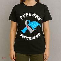 Type One Superhero Type 1 Diabetes Awareness T-Shirt thumb 4