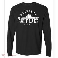 The Original Salt Lake City Utah 1847 Comfort Colors Heavyweight Long Sleeve T-Shirt thumb 0