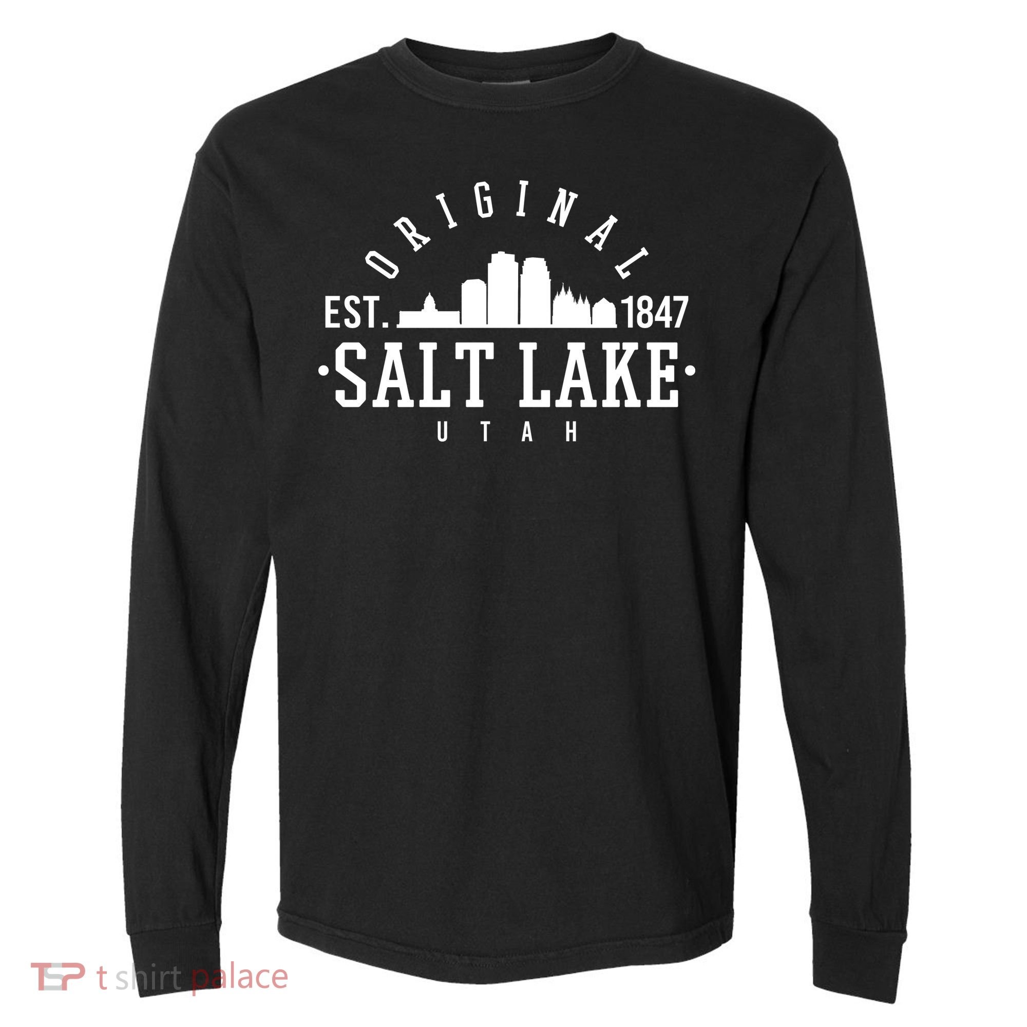 The Original Salt Lake City Utah 1847 Comfort Colors Heavyweight Long Sleeve T-Shirt
