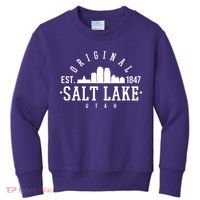 The Original Salt Lake City Utah 1847 Kids Sweatshirt thumb 0