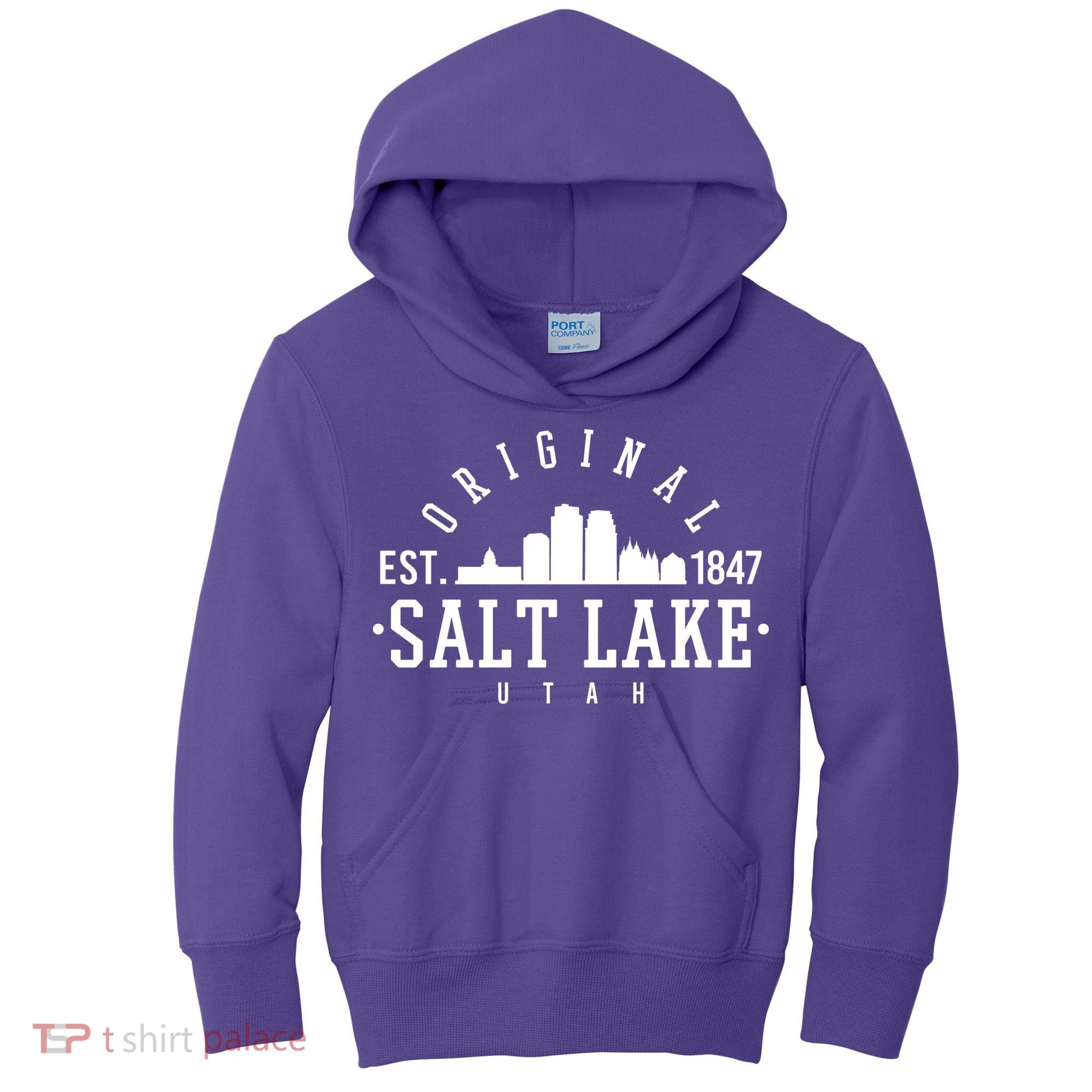 The Original Salt Lake City Utah 1847 Kids Hoodie