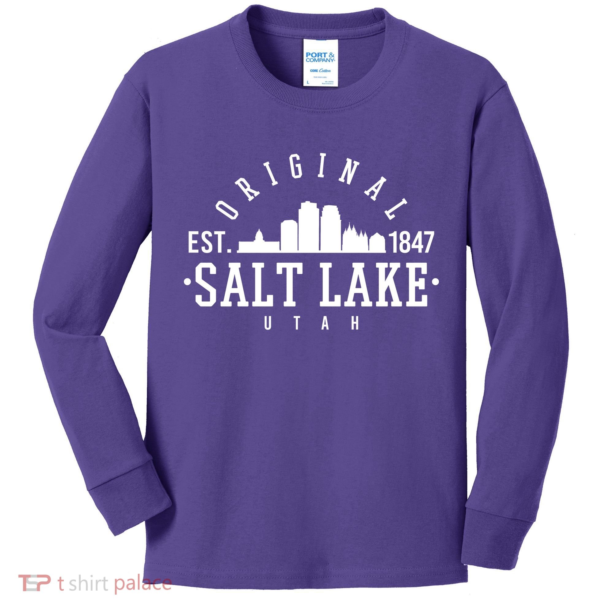The Original Salt Lake City Utah 1847 Kids Long Sleeve Shirt