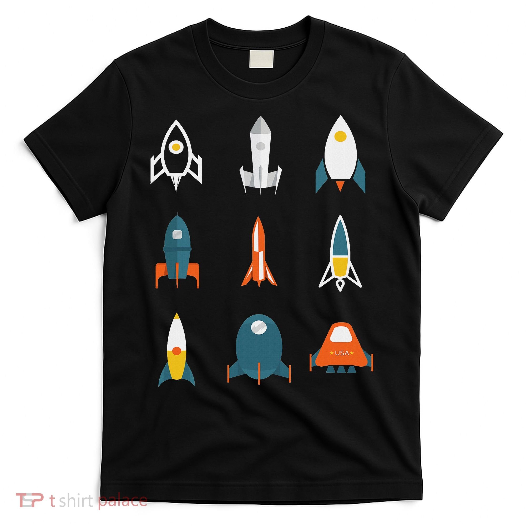 Types Of Space Rockets Astronaut Gif T-Shirt